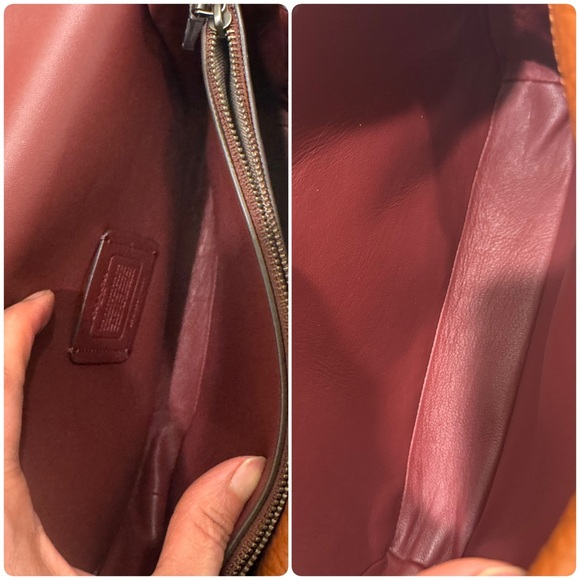 Coach Dreamer Mixed Leather Crossbody Shoulder bag 73547 Brown - Picture 10 of 15